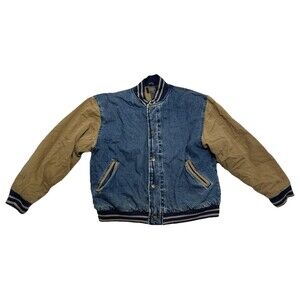 Vintage Sierra Pacific Denim Jacket  Lined Snap Button Women’s XL